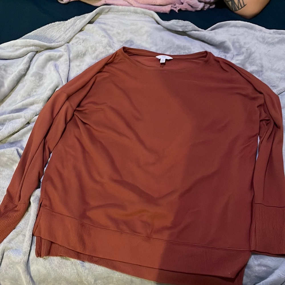 Time and Tru burnt orange long sleeve